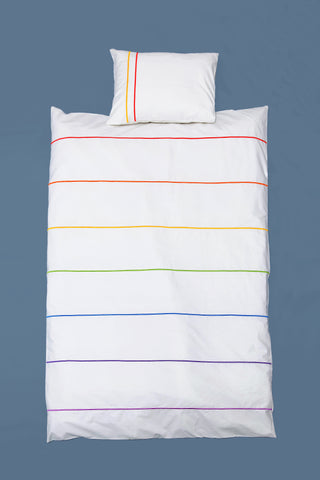 Rainbow Baby Cot Duvet Cover 200TC - Blue Willow Tree