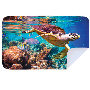Microfibre XL Printed Towel - Sea Turtle