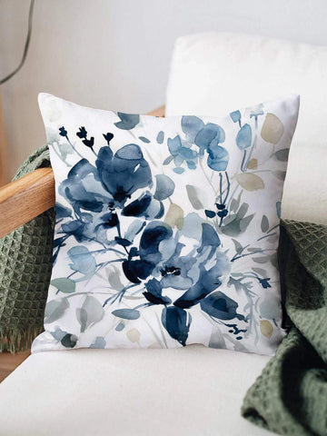 Watercolour Blue Cushion/Scatter Cover