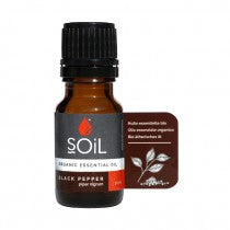 SOil Organic Essential Oil -  Organic Black Pepper Oil (Piper Nigrum) 10ml