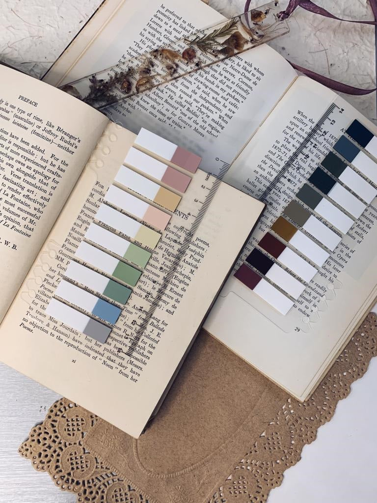 Dark colour sticky notes (10 tabs)