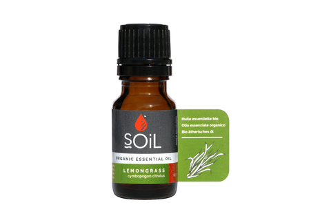 SOil Organic Essential Oil - Lemongrass (Cymbopogon Citratus) 10ml