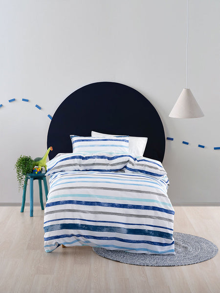 Linen House Painter Blue Duvet Cover Set